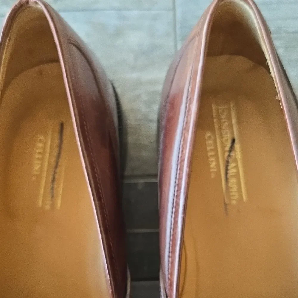 Johnston & Murphy Dark Brown Leather Tassel Loafers